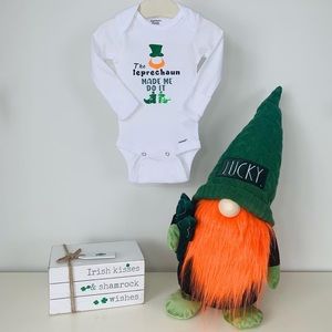 The Leprechaun Made Me Do It Onesie